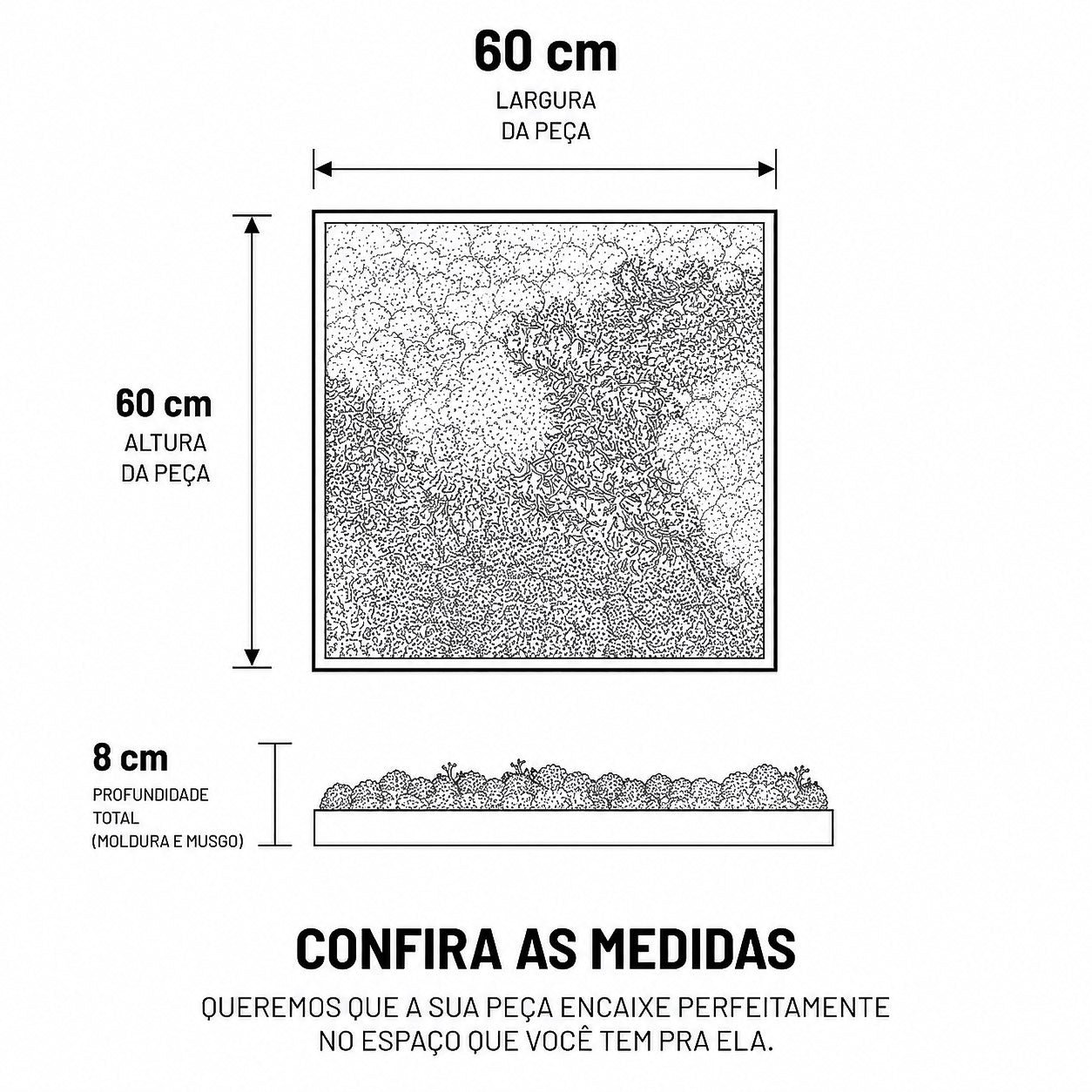 Quadro 60 x 60 Natural I