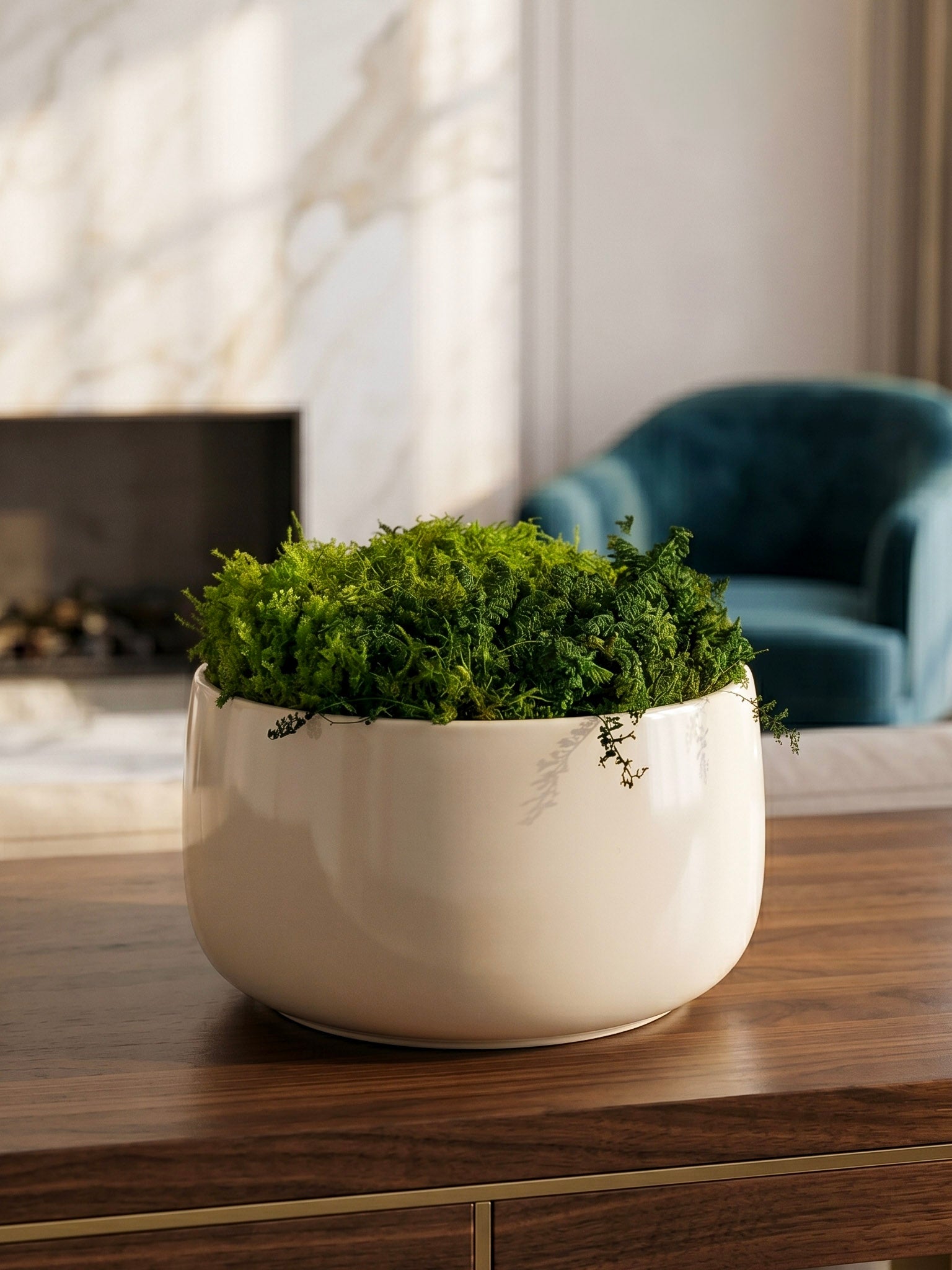 Ivory Moss Bowl I