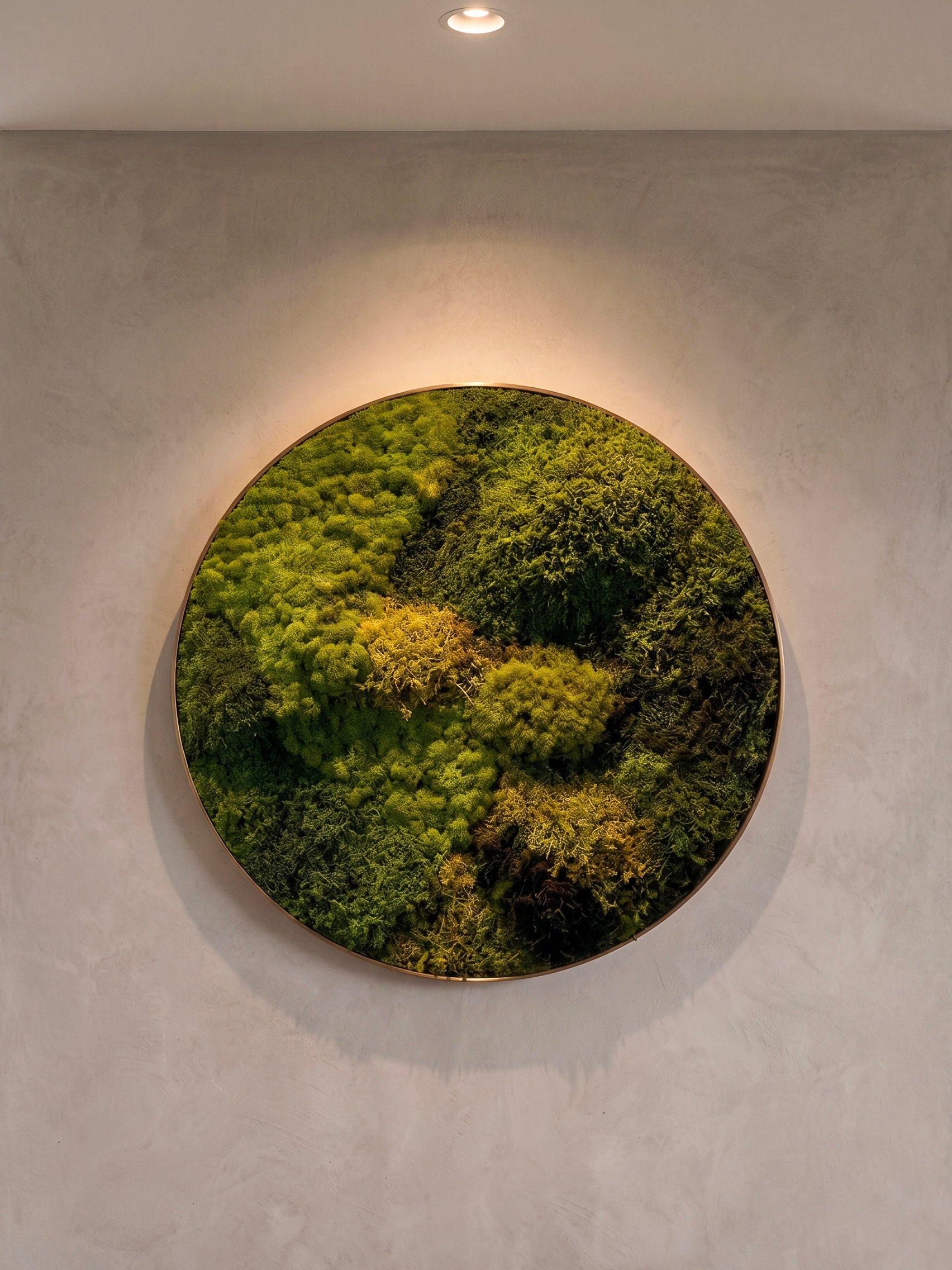 Quadro 52cm dourado (círculo)