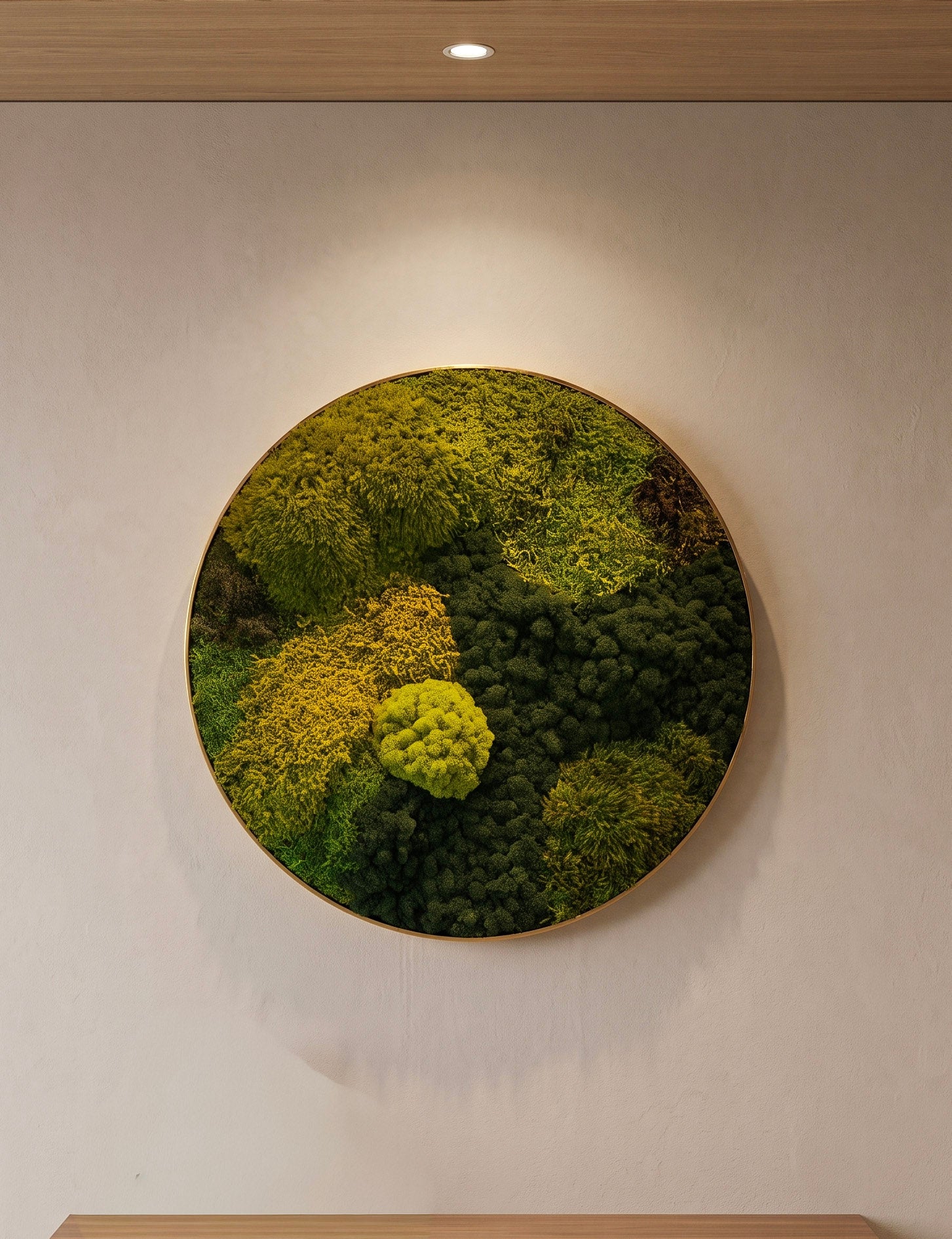 Quadro 82cm dourado (círculo)